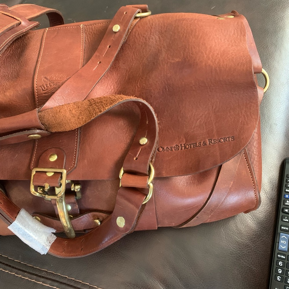 Col.Littleton authentic leather bag. - Picture 4 of 6